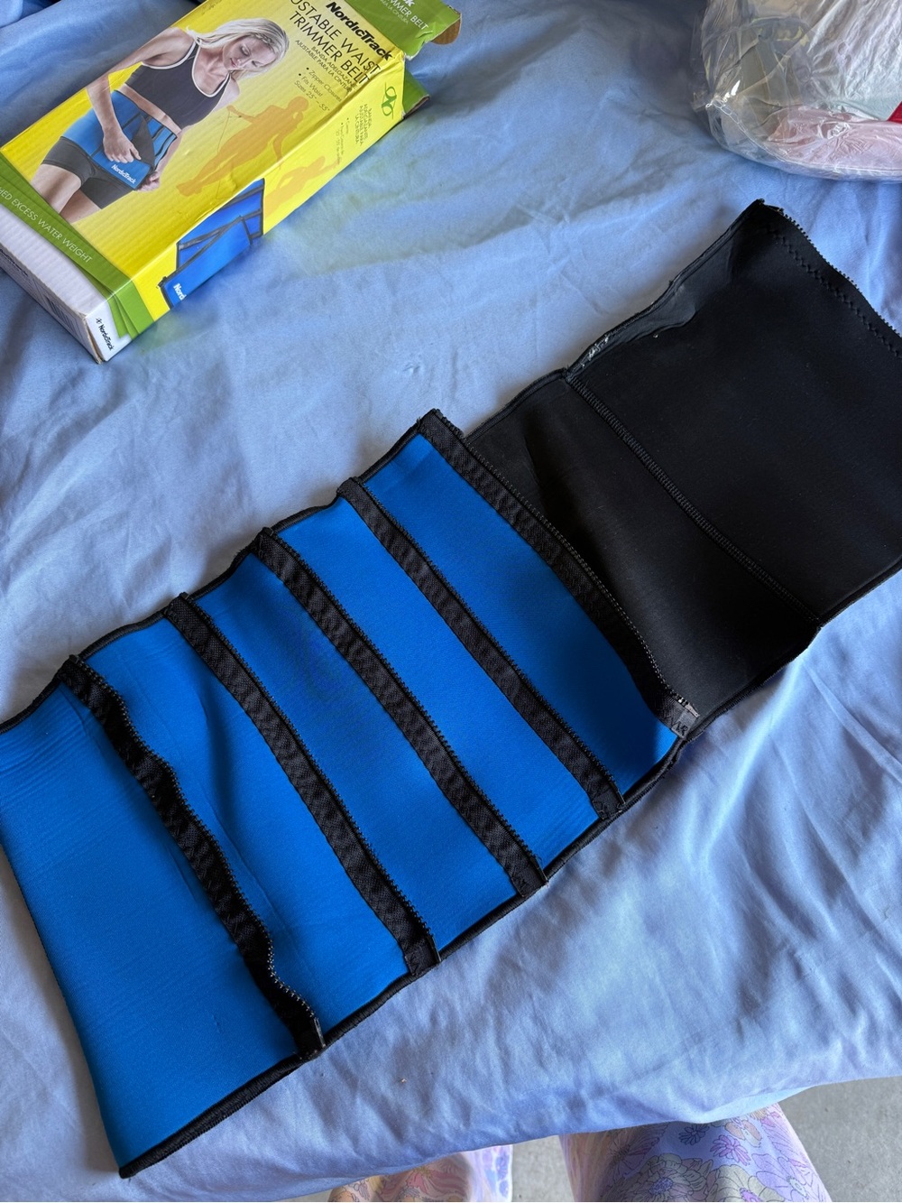 Blue Adjustable Waist Trimmer Belt - Picture 3 of 5